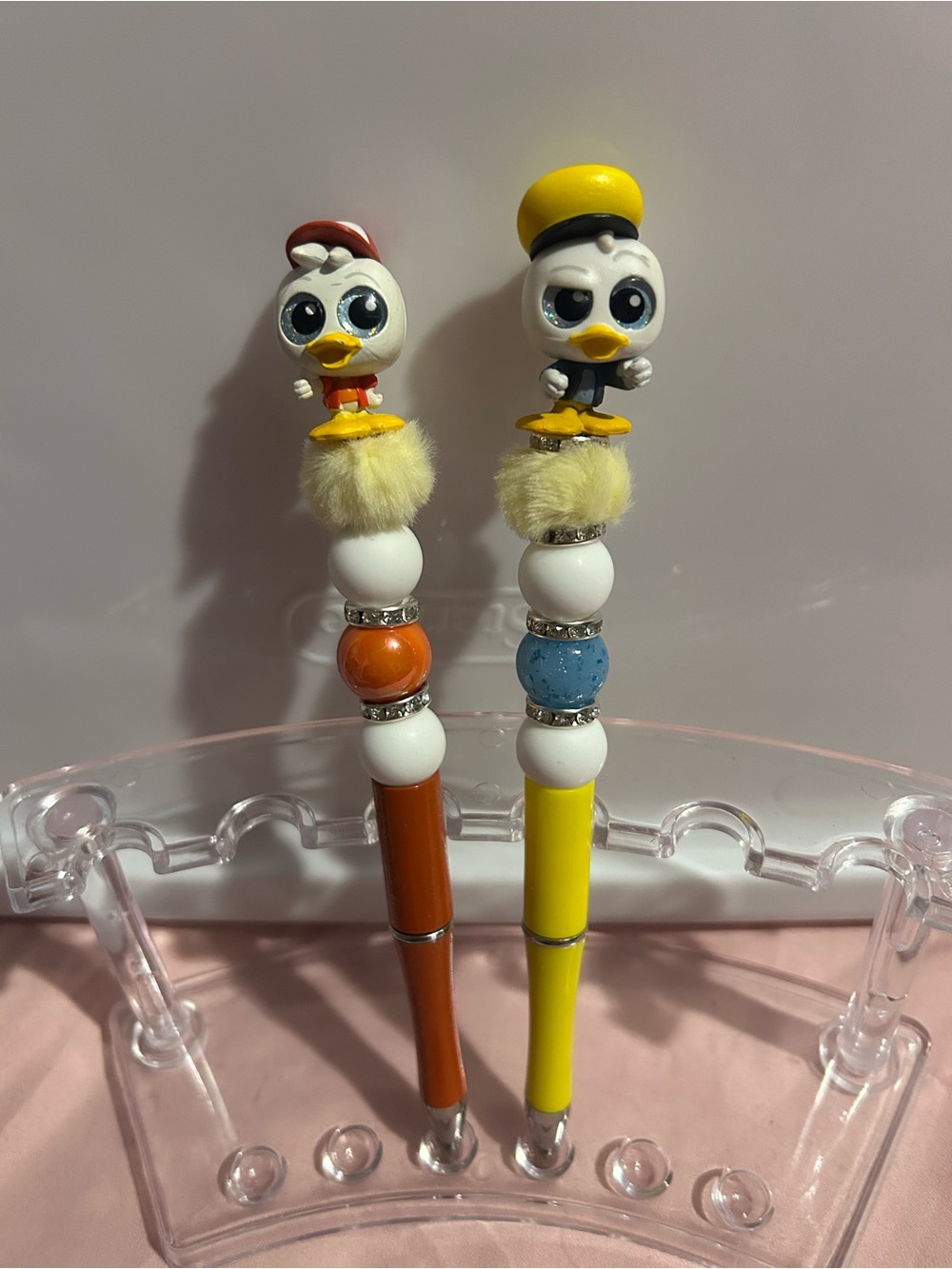 Disney Doorable Huey and Dewey beaded pens bundle set of 2